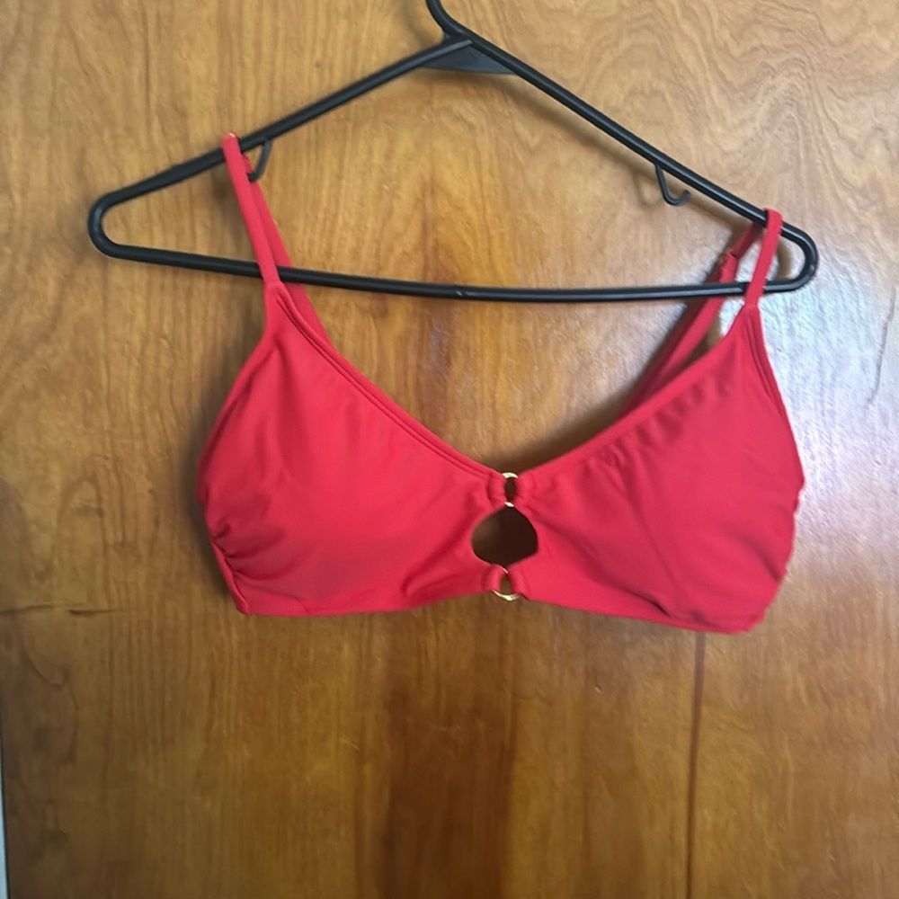 RED TARGET BIKINI TOP